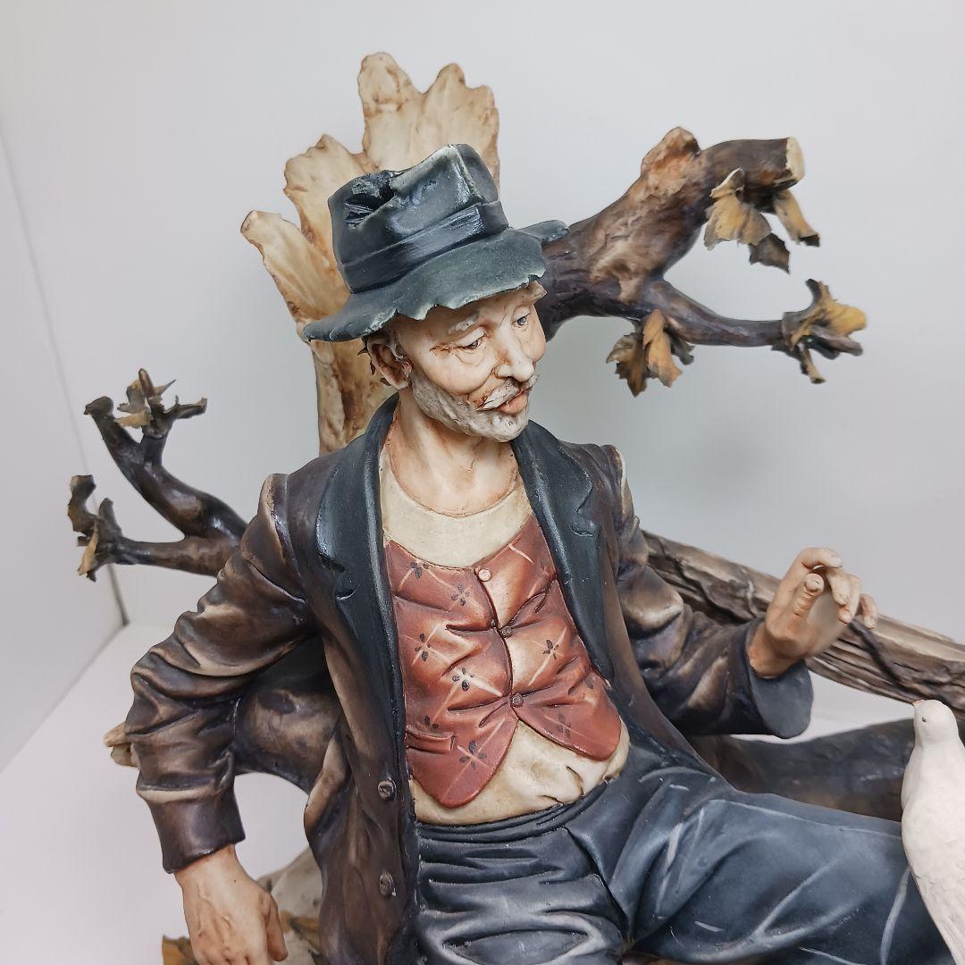 Y3332-1 イタリア カポディモンテ 陶器製 フィギュリン 人形　ten