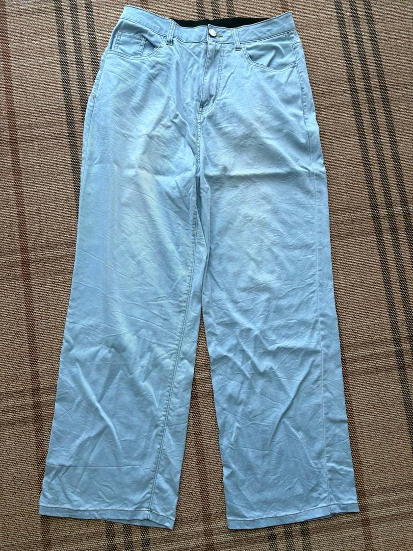 【人気】ゼクシィミックス♡イージーワイドデニム　サイズL