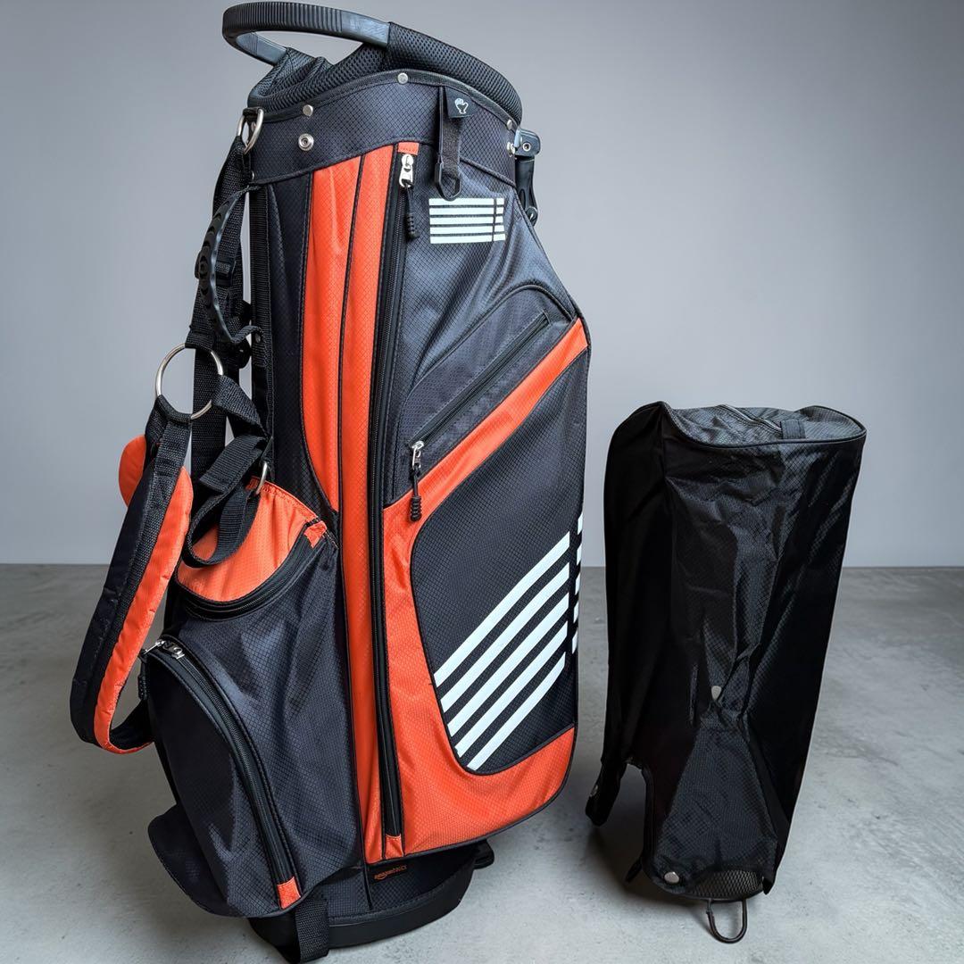 極美品‼️Amazonベーシック ゴルフスタンドバッグ　14分割　キャディバッグ