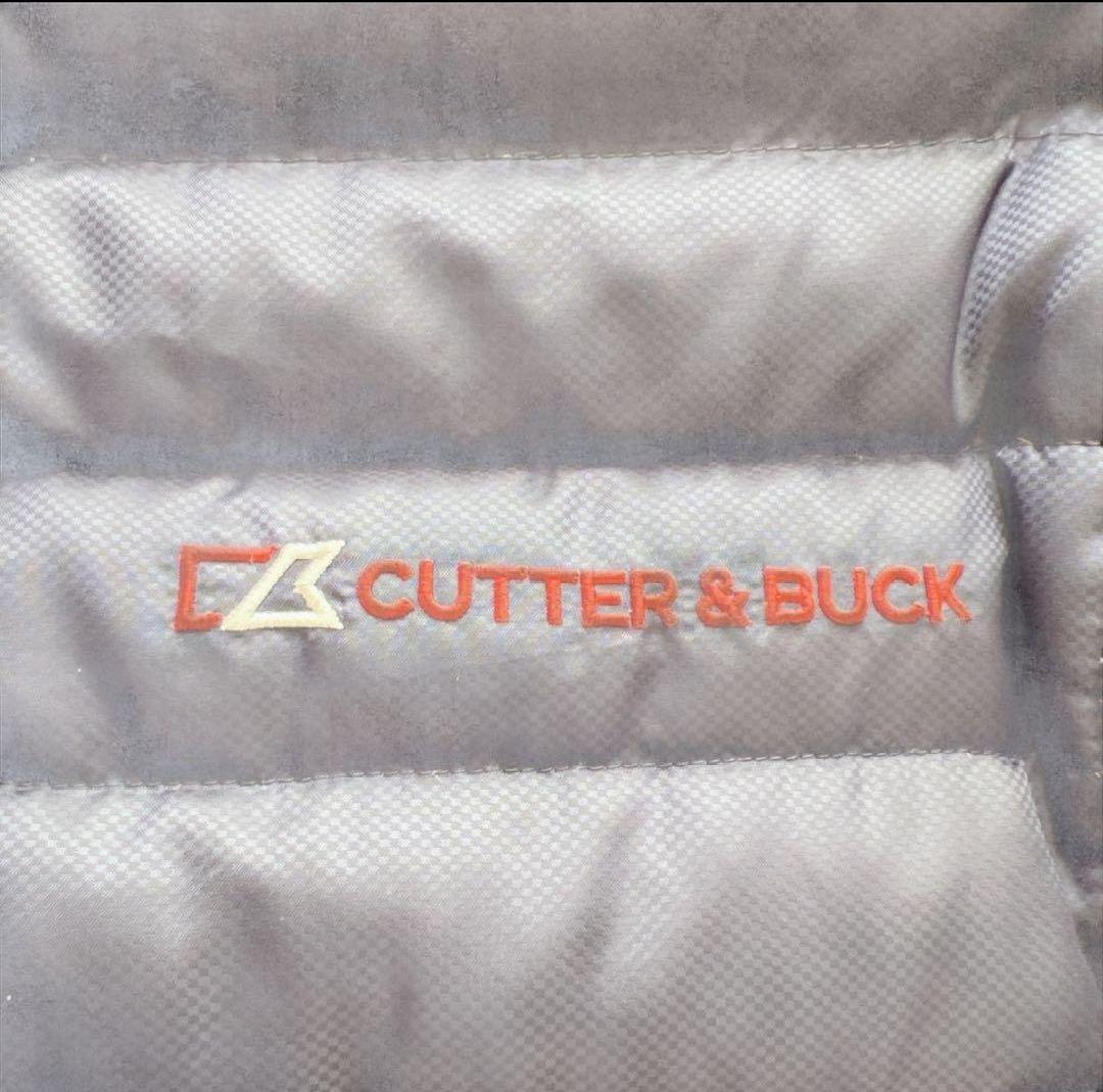 美品 CUTTER&BUCK ダウンジャケット メンズ Lゴルフウェア ネイビー