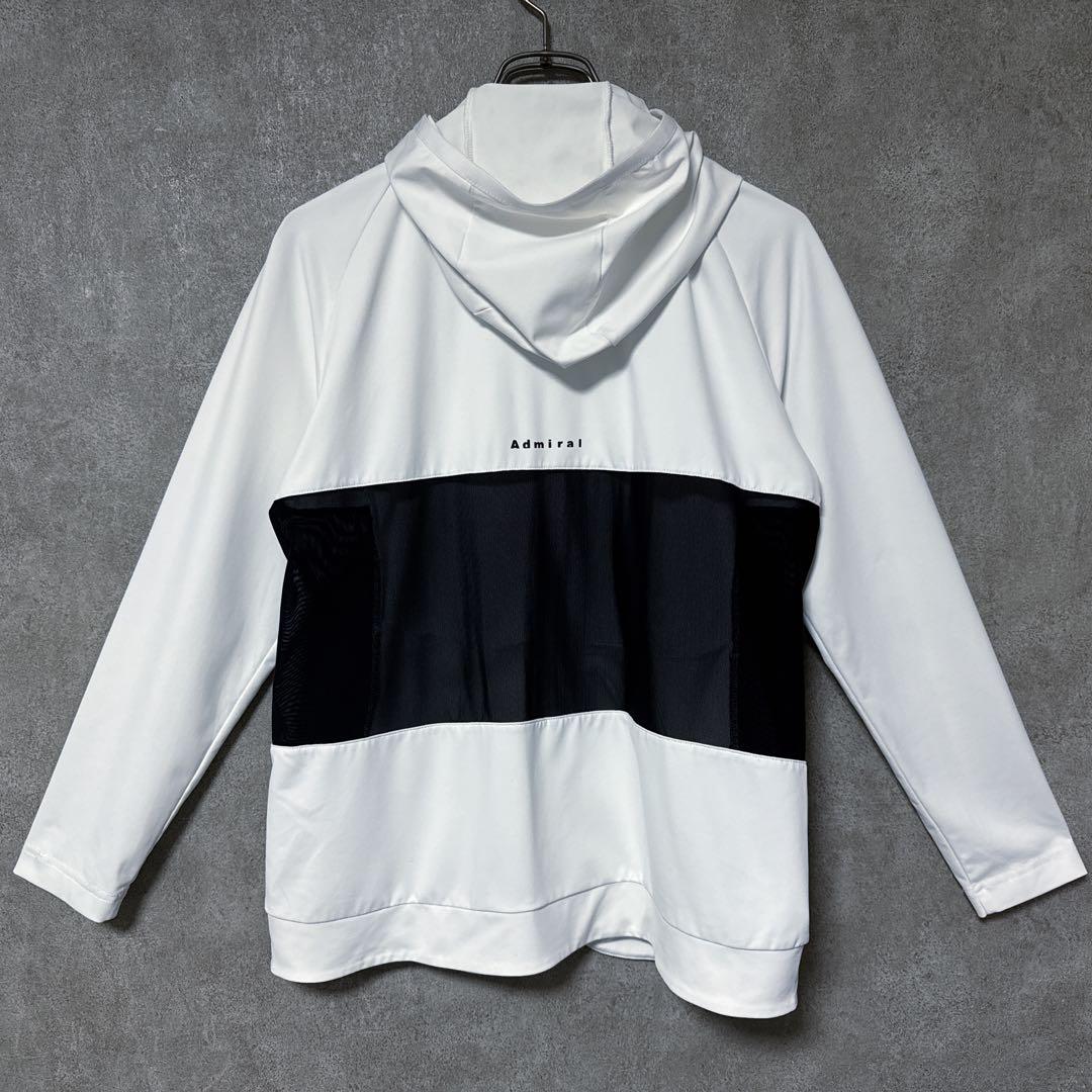 Admiral GOLF アドミラルゴルフ 薄手 ジップ パーカー ホワイト L