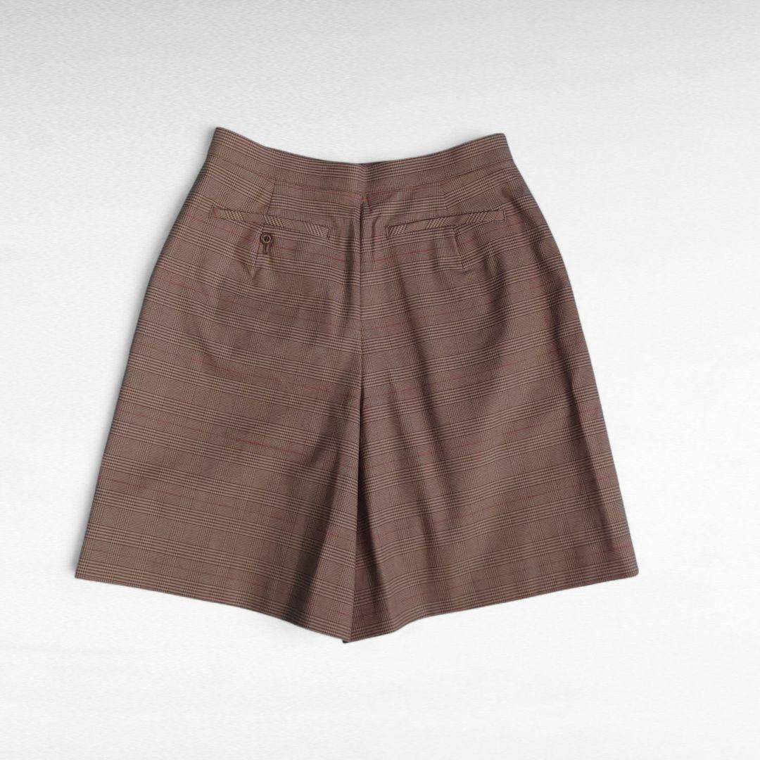 未使用 HealCreek ヒールクリーク グレンチェック キュロット ブラウン