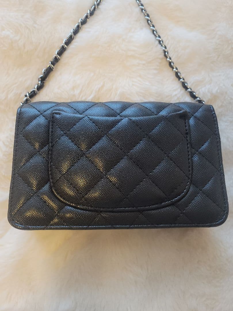 ノベルティ CHANEL ブラック キルティング ショルダーバッグ