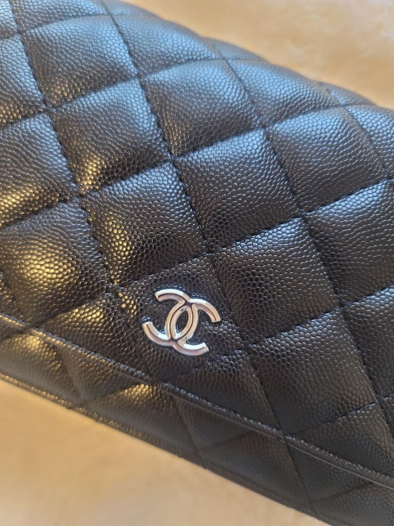 ノベルティ CHANEL ブラック キルティング ショルダーバッグ