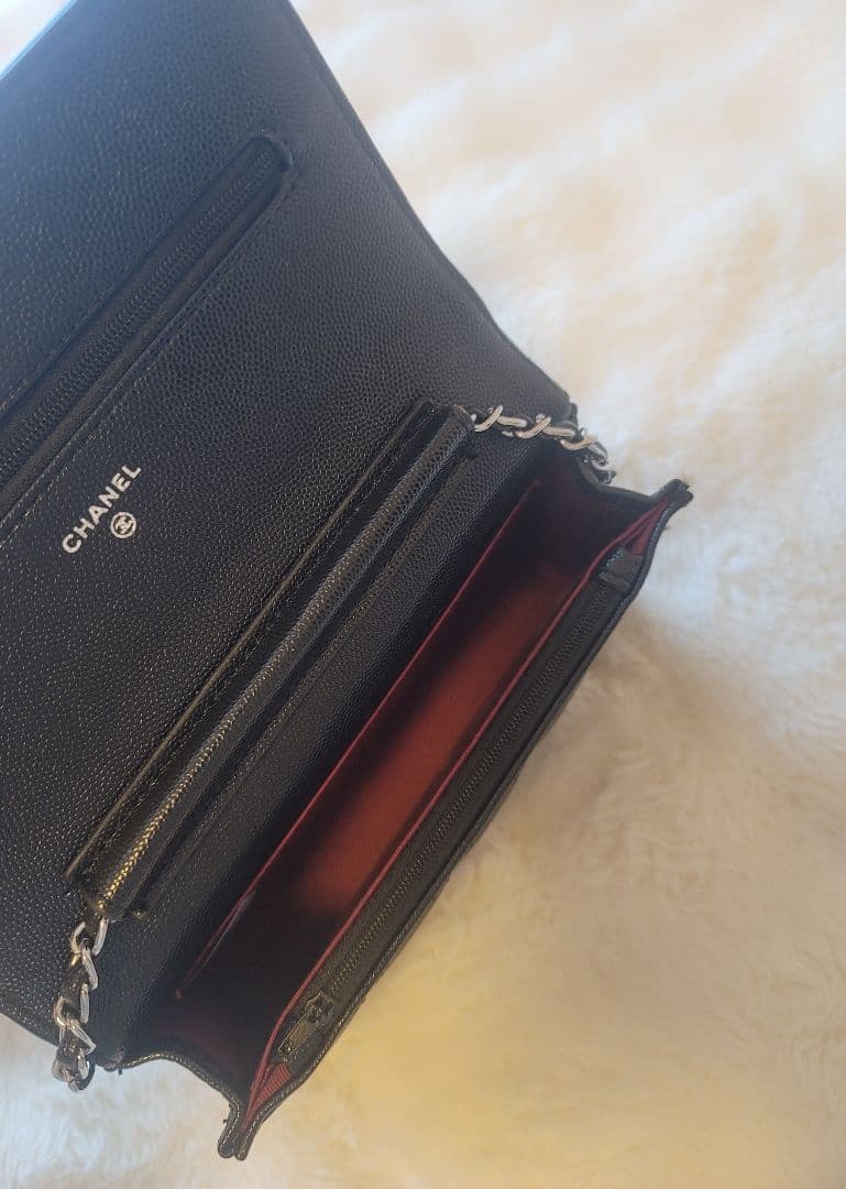 ノベルティ CHANEL ブラック キルティング ショルダーバッグ
