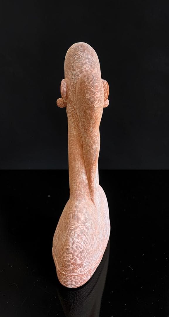 大塚茂吉 テラコッタ彫刻「キュクラデス」2005年 55 cm 共箱付 女性胸像