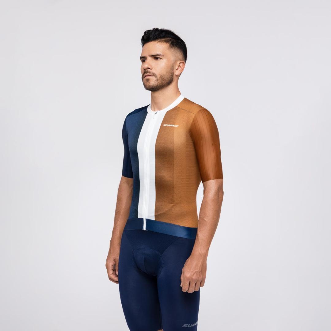 新品サイクルジャージ　SUAREZ　テラコッタ（S)