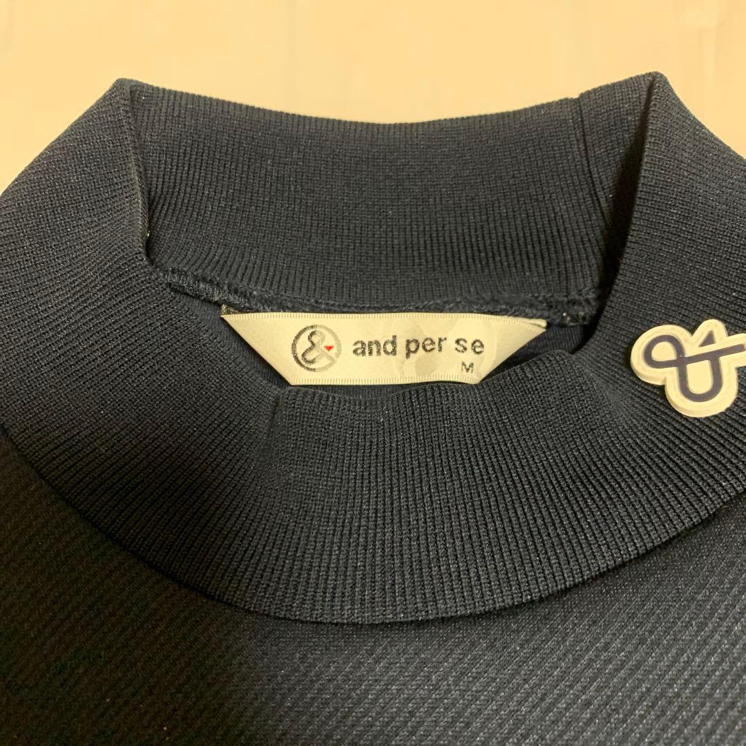 【美品❗️】and per se スウェット 秋冬モックトレーナー