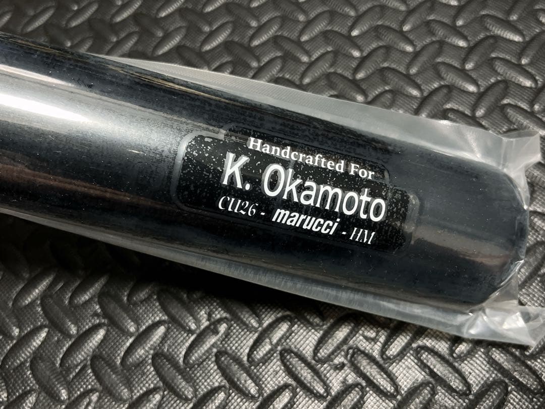 新品 プロ支給品 硬式 木製 バット マルッチ マルーチ NPBマーク 岡本和真