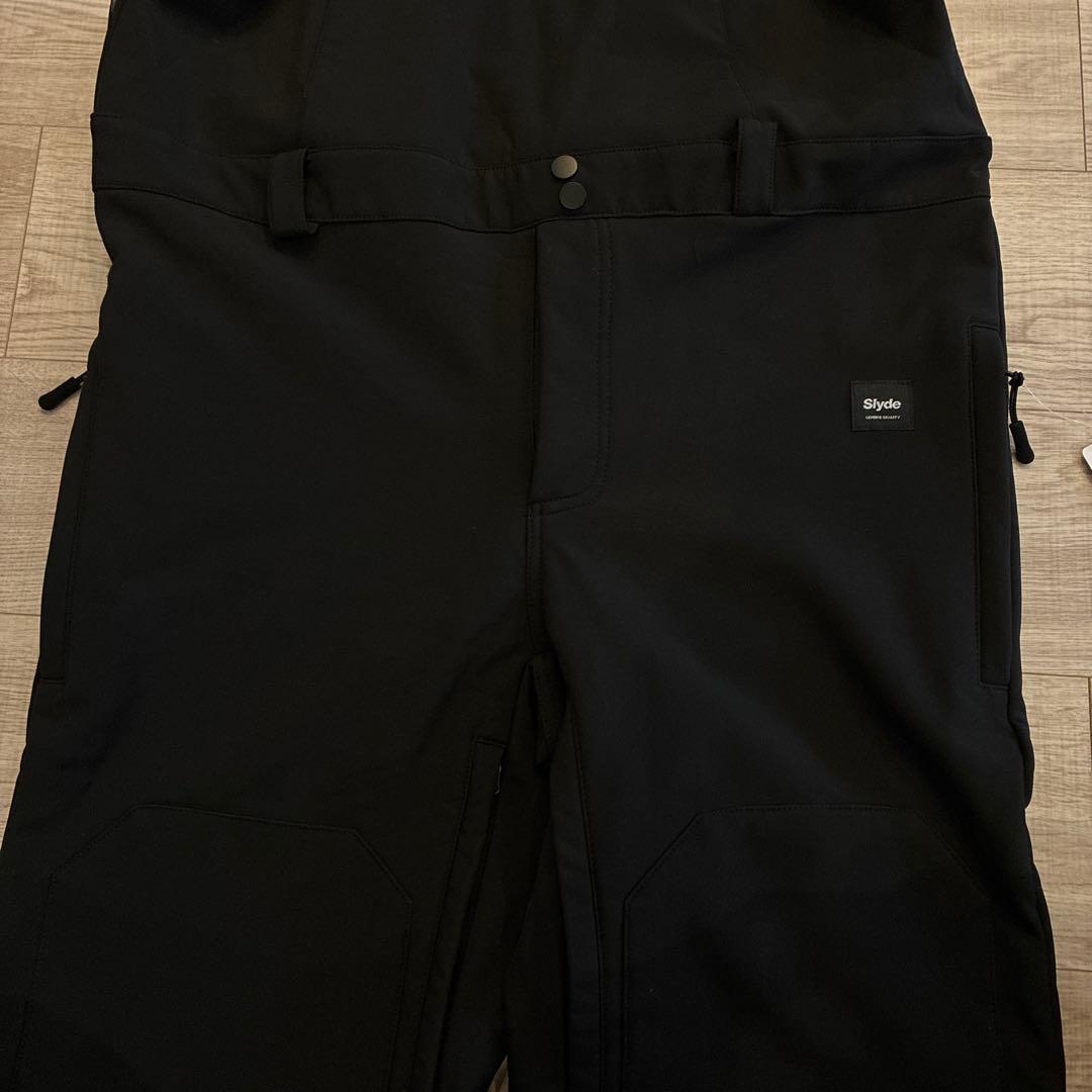 未使用 SLYDE スライド スノーボードウエア ビブパンツ L ブラック