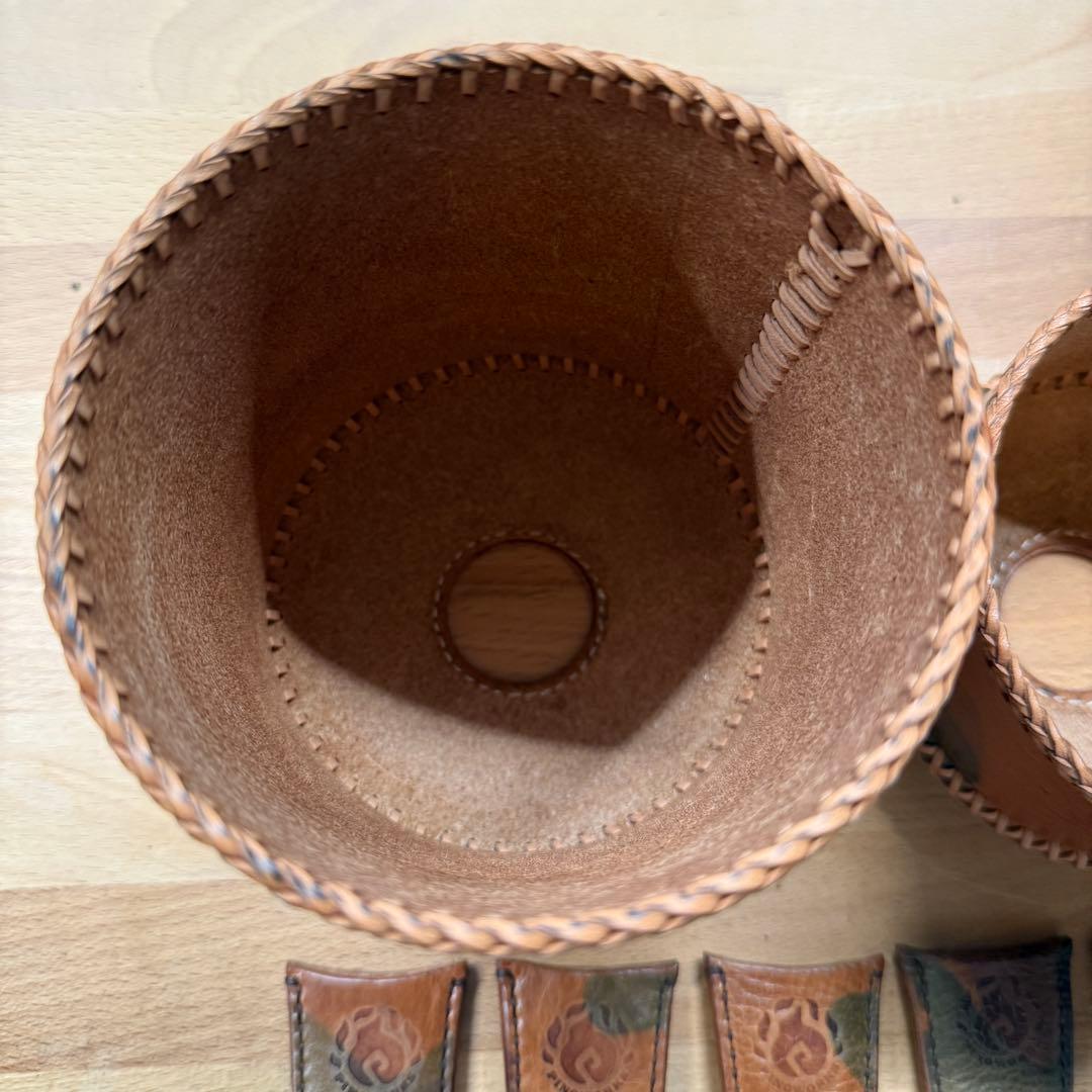 pino works ピノワークス レザー OD缶カバー ハンドルカバー セット