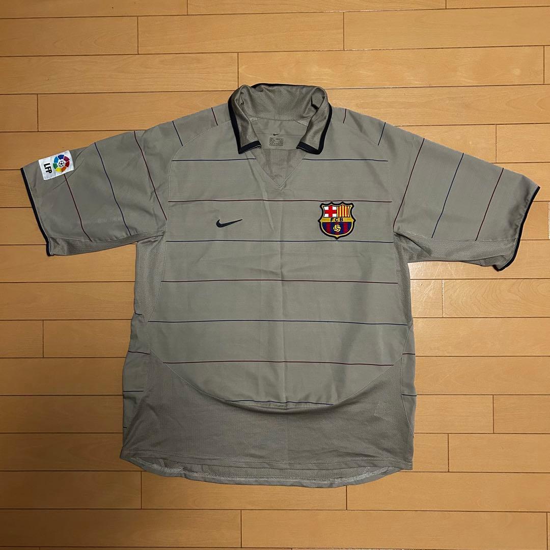 激レア NIKE FC Barcelona ナイキ ポロシャツ L グレー