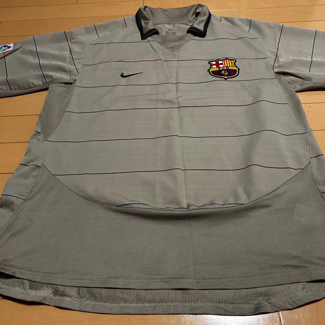 激レア NIKE FC Barcelona ナイキ ポロシャツ L グレー