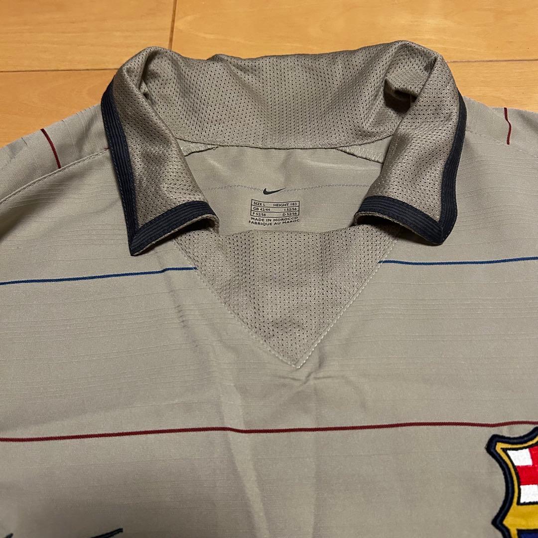 激レア NIKE FC Barcelona ナイキ ポロシャツ L グレー