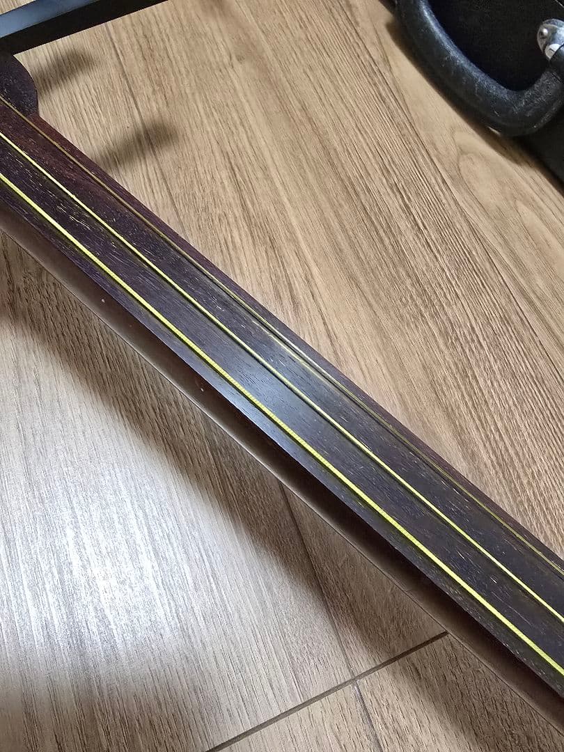 メンテナンス品　津軽三味線練習仕様　紅木の中棹三味線セット　正寸です