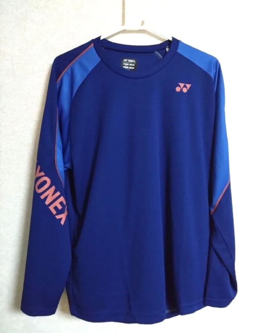 YONEXヨネックス 限定品 ブルー系 ロングスリーブウェアL