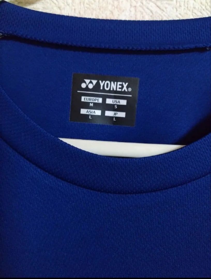 YONEXヨネックス 限定品 ブルー系 ロングスリーブウェアL
