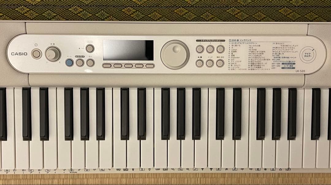 CASIO Casiotone LK-520電子キーボード 美品 動作確認済