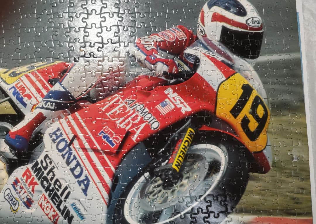 【フレーム込】ジグソーパズル2つ　フレディ・スペンサー、HONDA NSR500