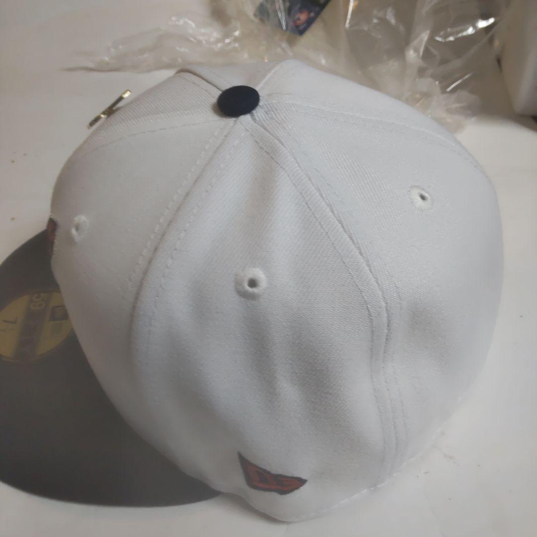 New Era 59FIFTY キャップ 7 1/2 ホワイト/ネイビー