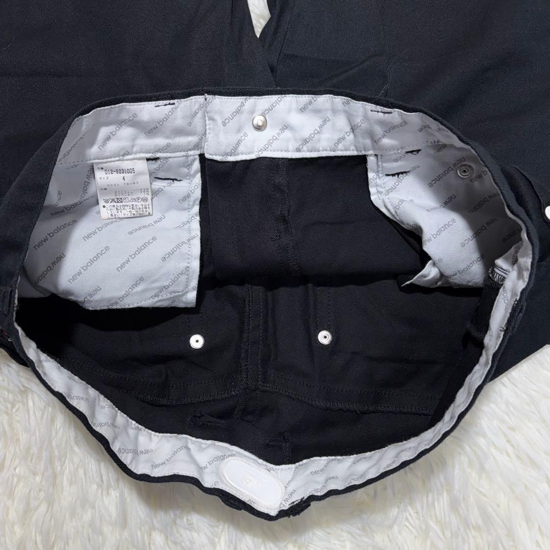 美品☆ニューバランス ゴルフ ストレッチ パンツ　M　NBG　シューズロゴ　人気