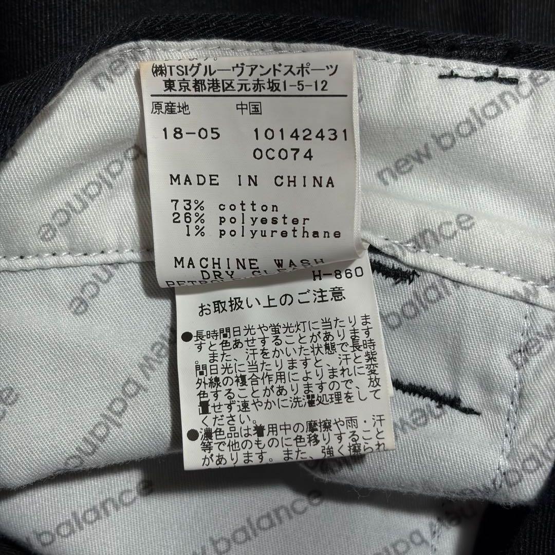 美品☆ニューバランス ゴルフ ストレッチ パンツ　M　NBG　シューズロゴ　人気
