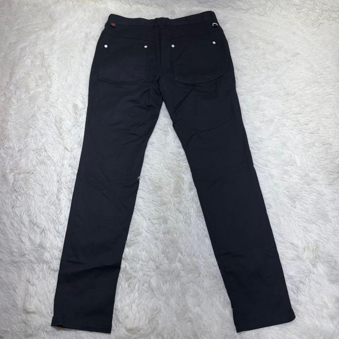 美品☆ニューバランス ゴルフ ストレッチ パンツ　M　NBG　シューズロゴ　人気