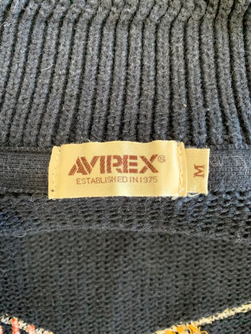 AVIREX 厚手ニットジャケット
