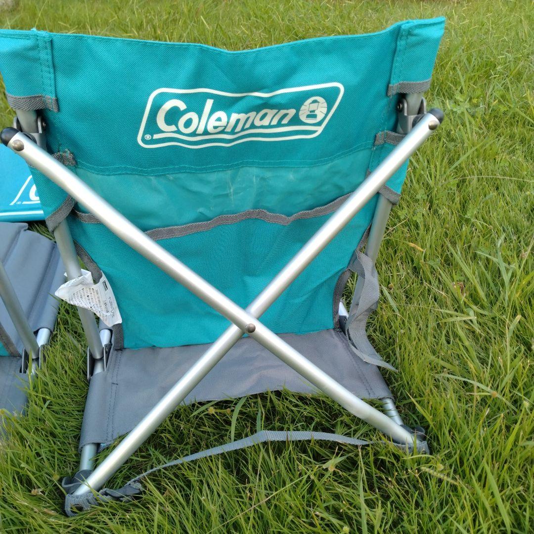 夏休み！コールマン Coleman コンパクトグランドチェア　スカイ　2個セット