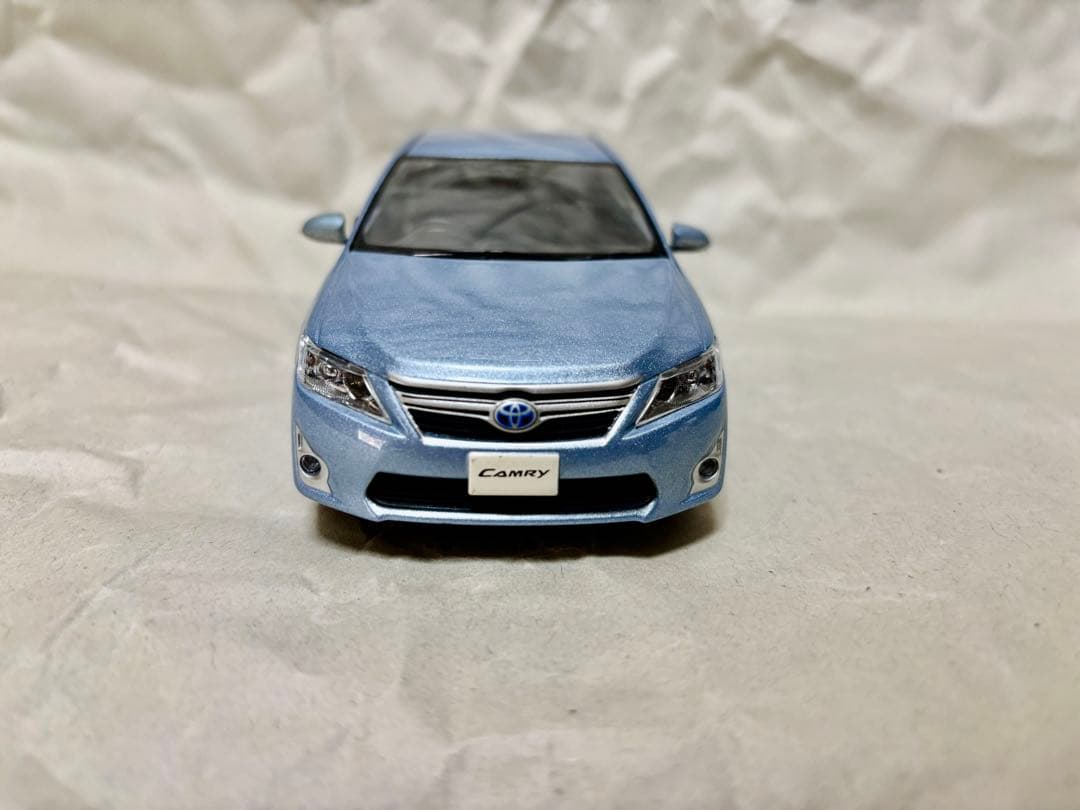 旧型カムリ前期　カラーサンプル ミニカー　トゥルーブルーマイカメタリック　箱付