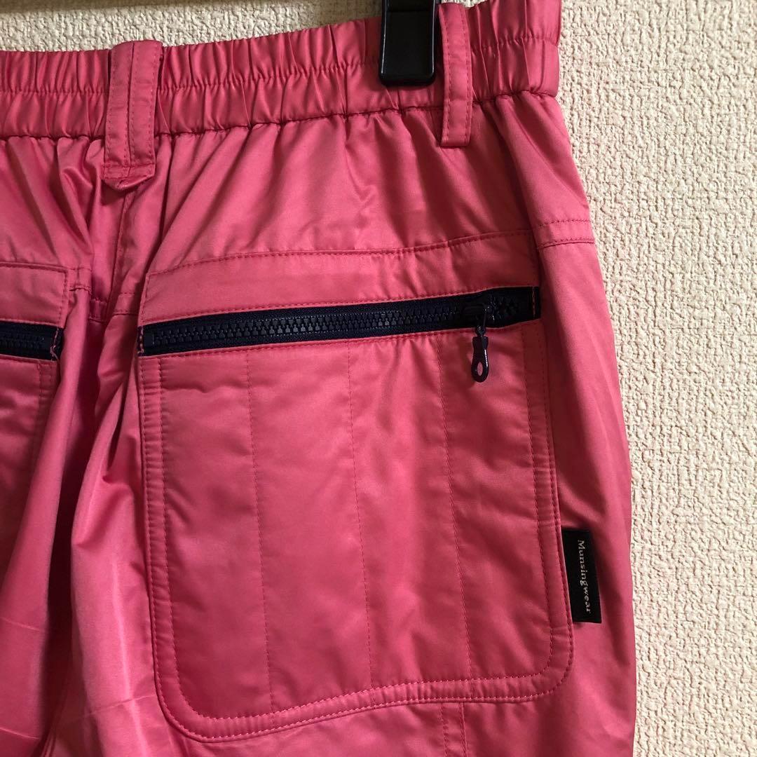 マンシングウェア 中綿 パンツ 裏地蓄熱素材 ピンク サイズ9