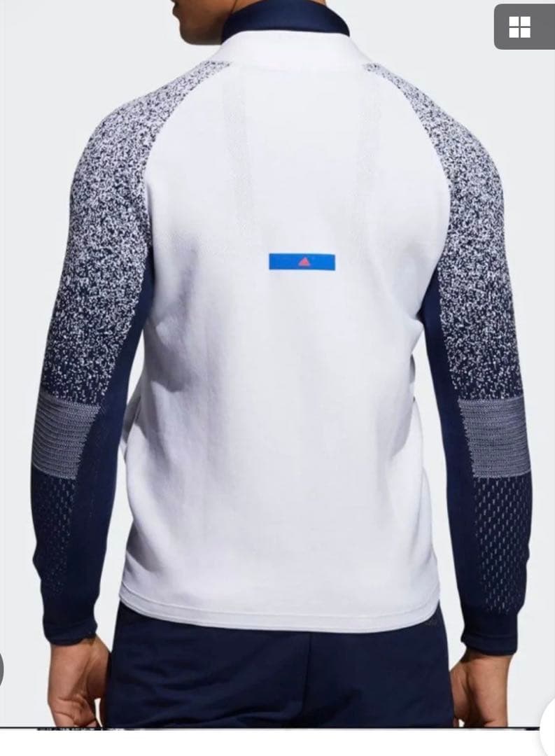 オシャレ アディダス ファブリックミックス ストレッチ長袖ジャケット