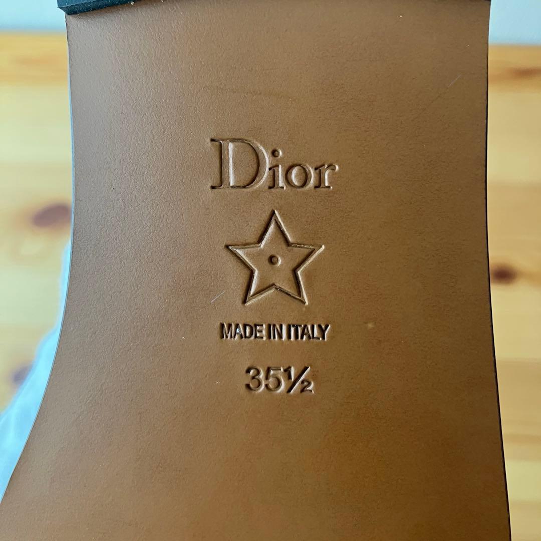 クリスチャンディオール Christian Dior リボンストラップ シューズ