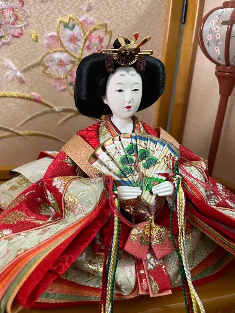 雛人形 ひな人形 紅月作 収納 コンパクト 木製本格収納飾り