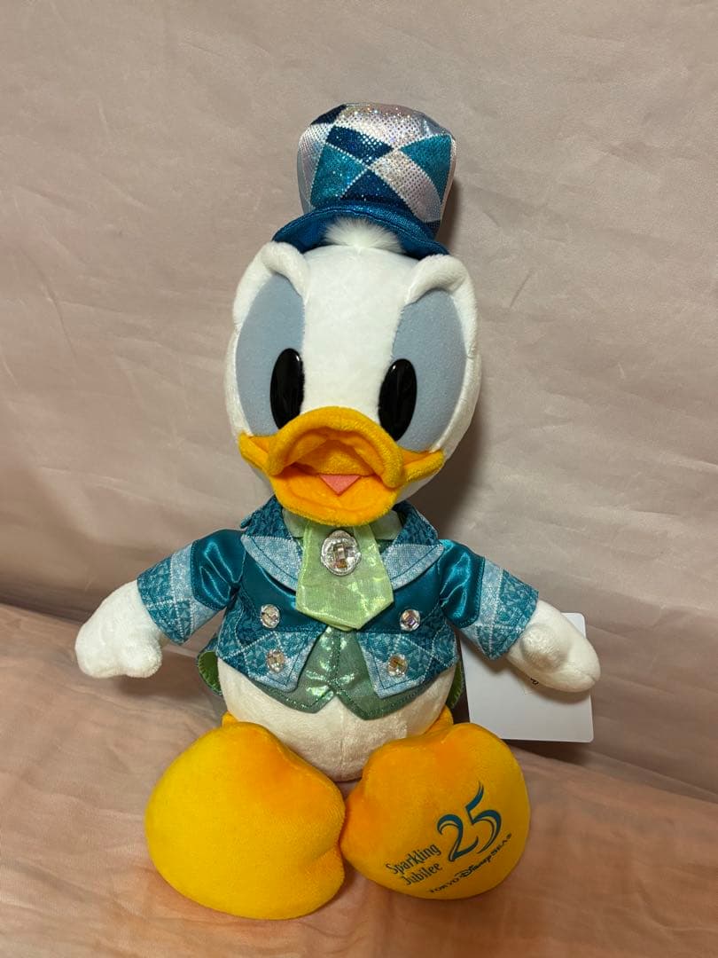 ディズニー　25周年　ぬいぐるみ　ドナルド