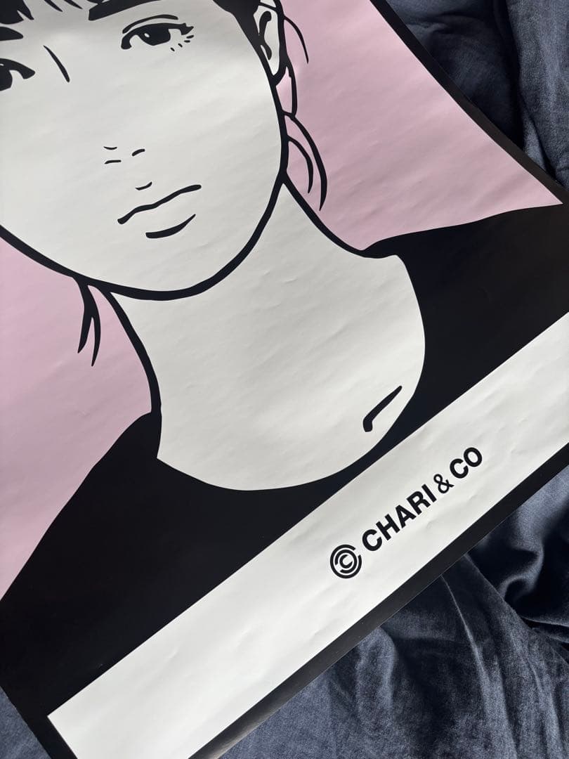 本物 KYNE ポスター CHARI&CO 限定品 非売品 キャンバス Tシャツ