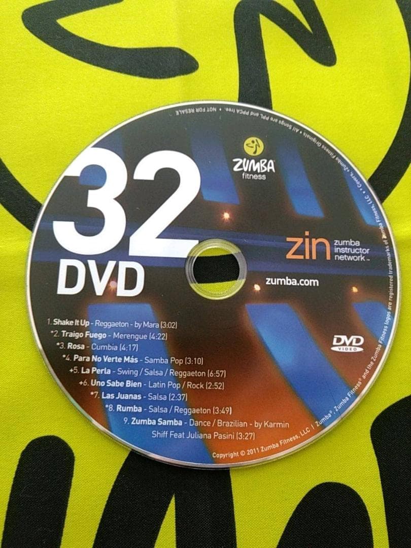 ZUMBA　ズンバ　ZIN32　CD ＆ DVD　インストラクター専用　希少品