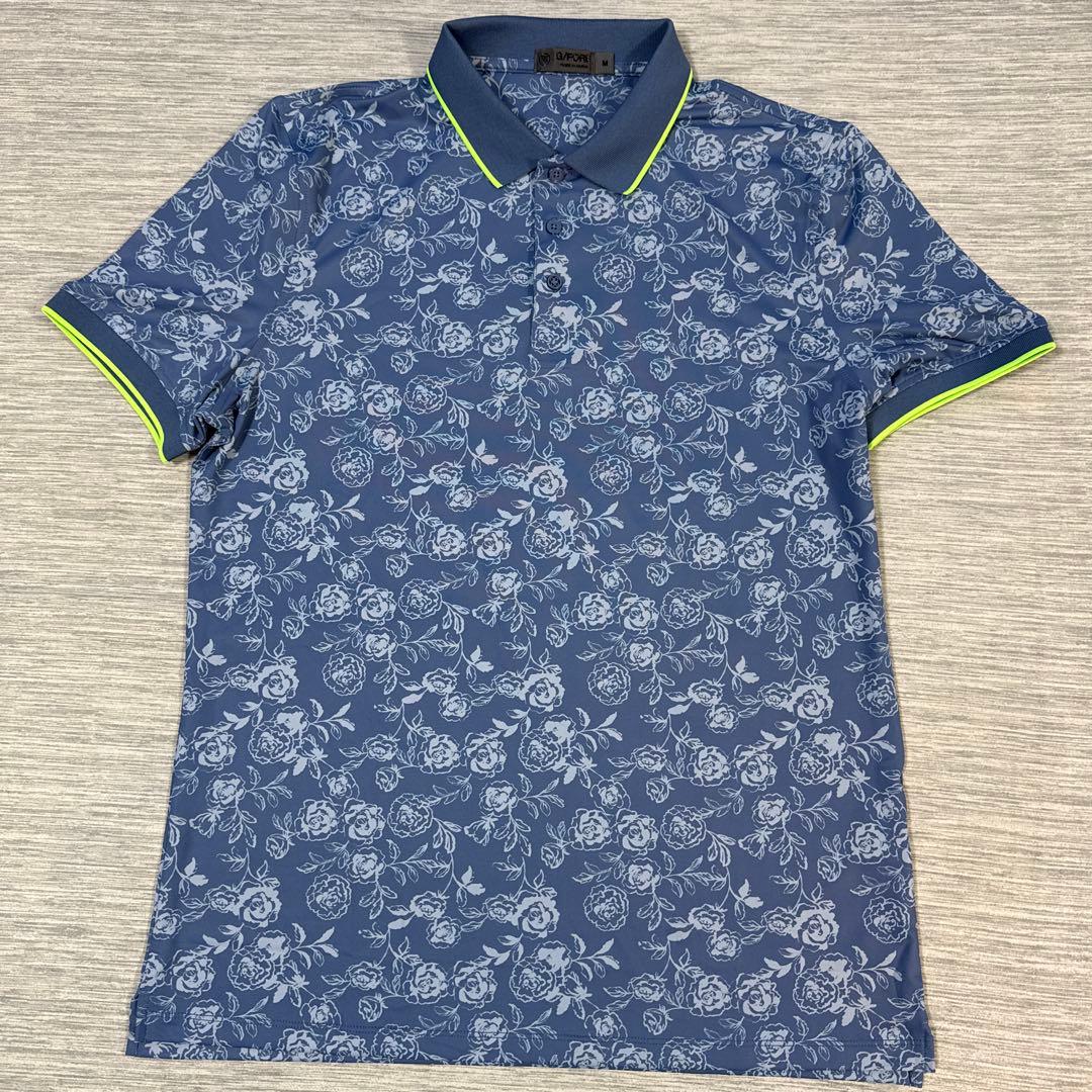 美品　G/FORE ジーフォア　メンズ　総柄ゴルフ　ポロシャツ