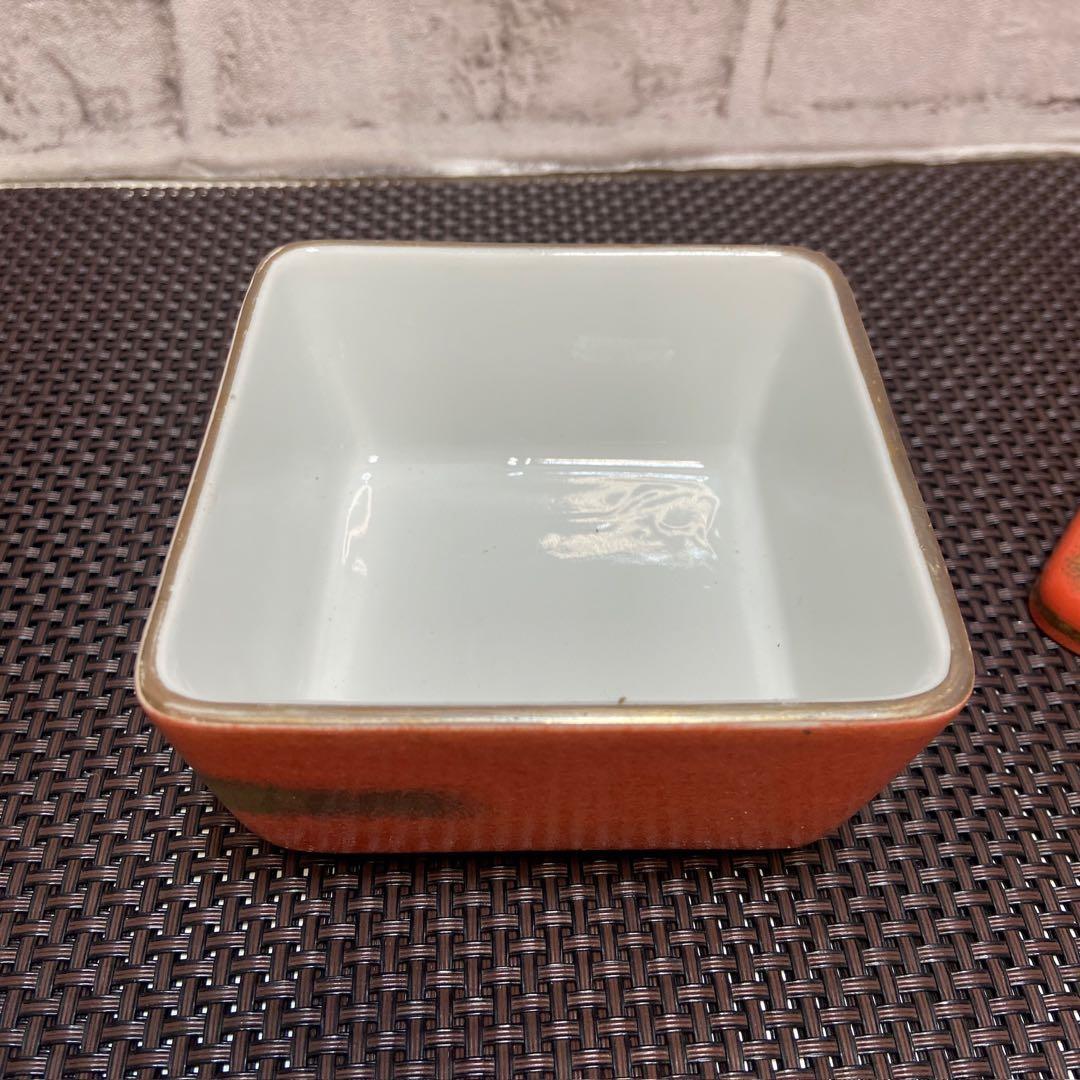 和食器　蓋付き小鉢　四角　25個セット