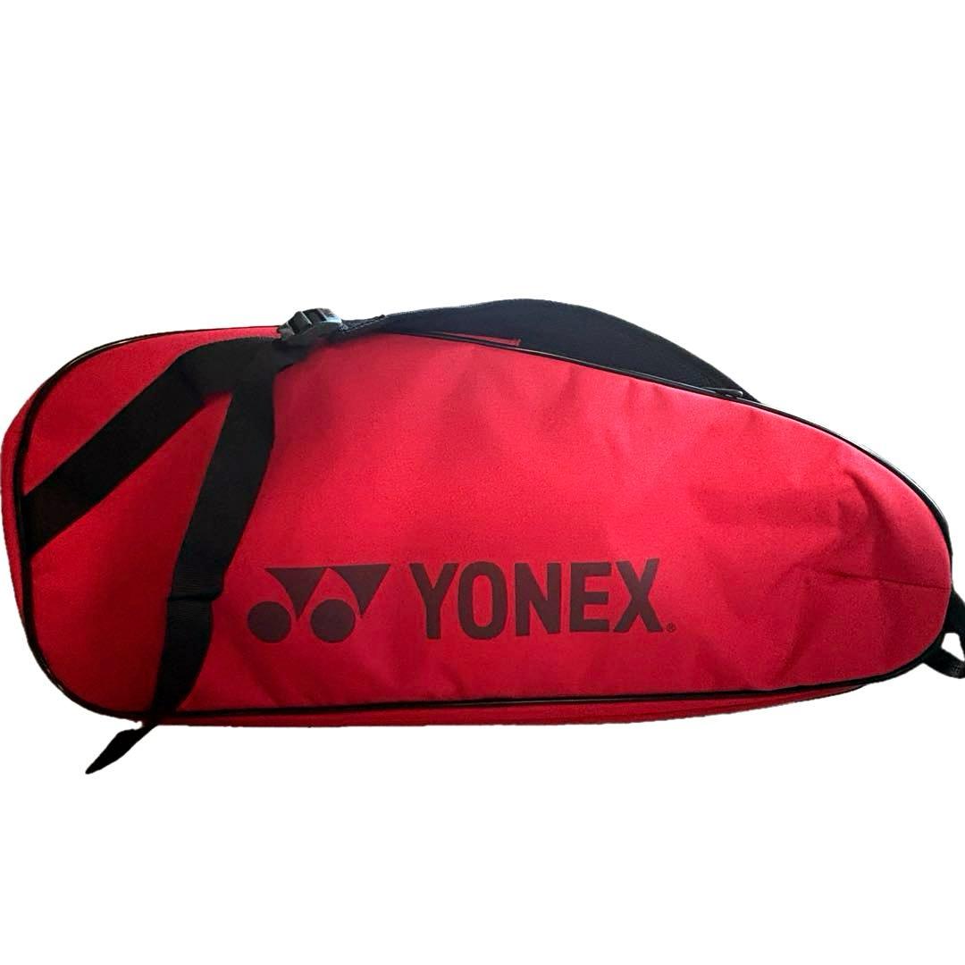 【新品タグ付き】YONEX ヨネックスラケットバッグ6 レッドBAG2532R