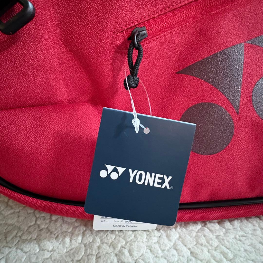 【新品タグ付き】YONEX ヨネックスラケットバッグ6 レッドBAG2532R