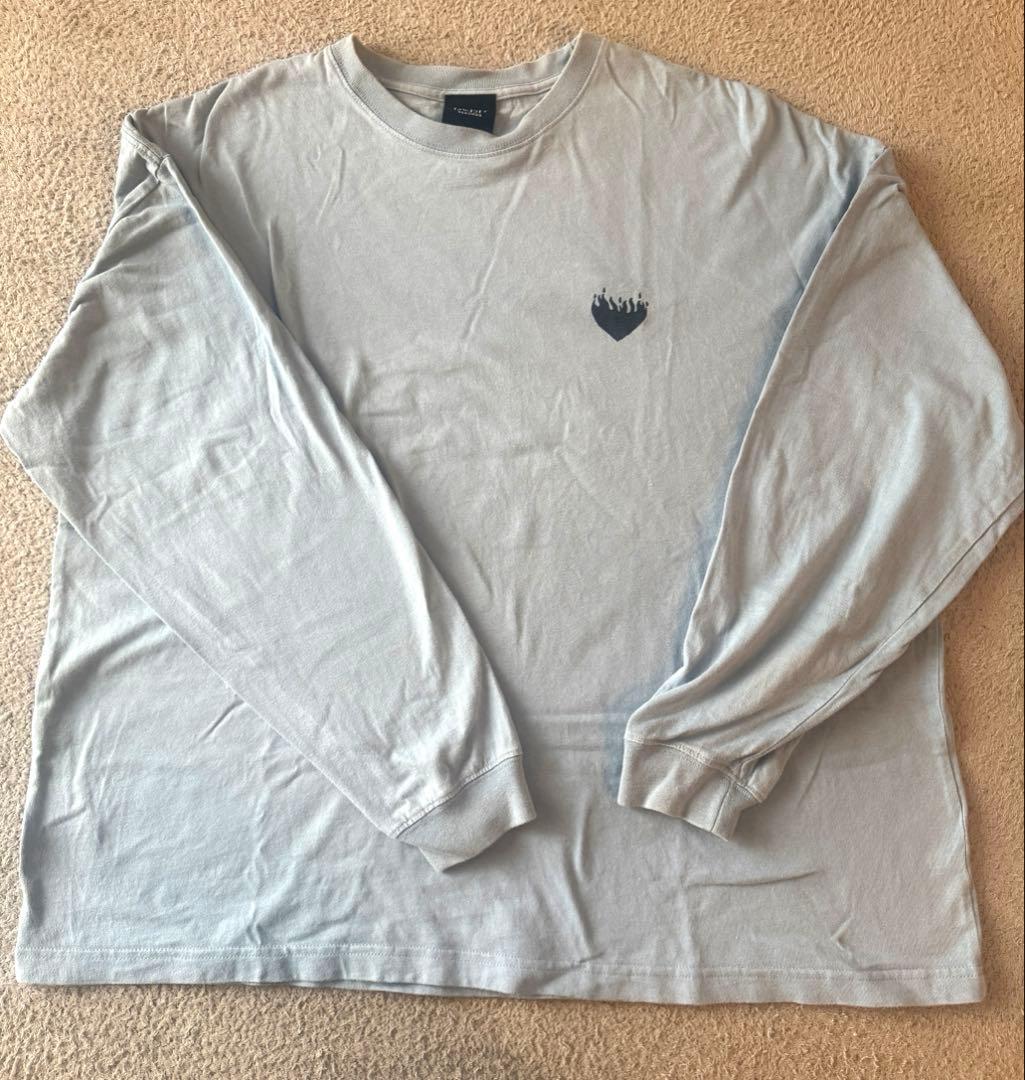 藤井風　燃えよロンT Mサイズ 長袖Tシャツ Sky