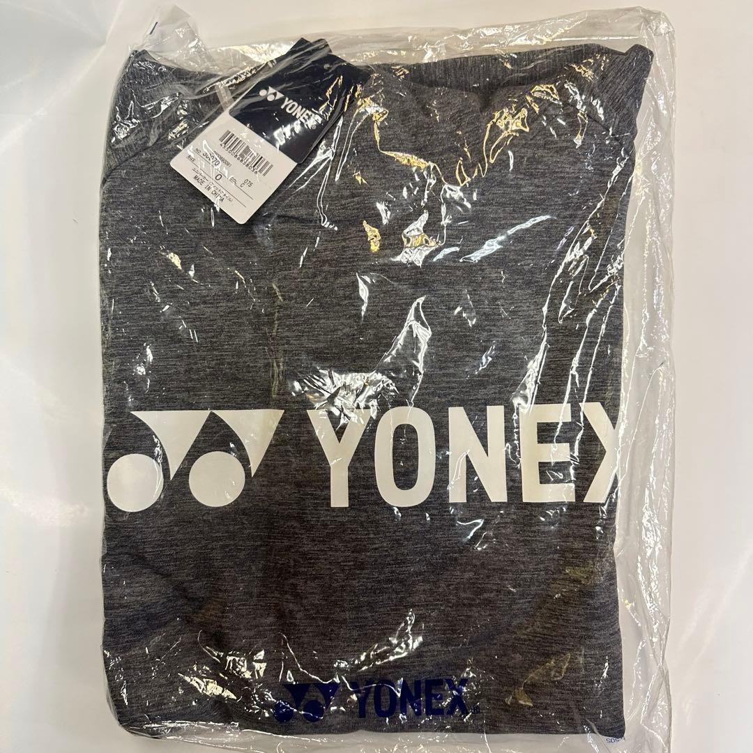 新品 YONEX ユニ パーカー フィットスタイル スウェット チャコール O