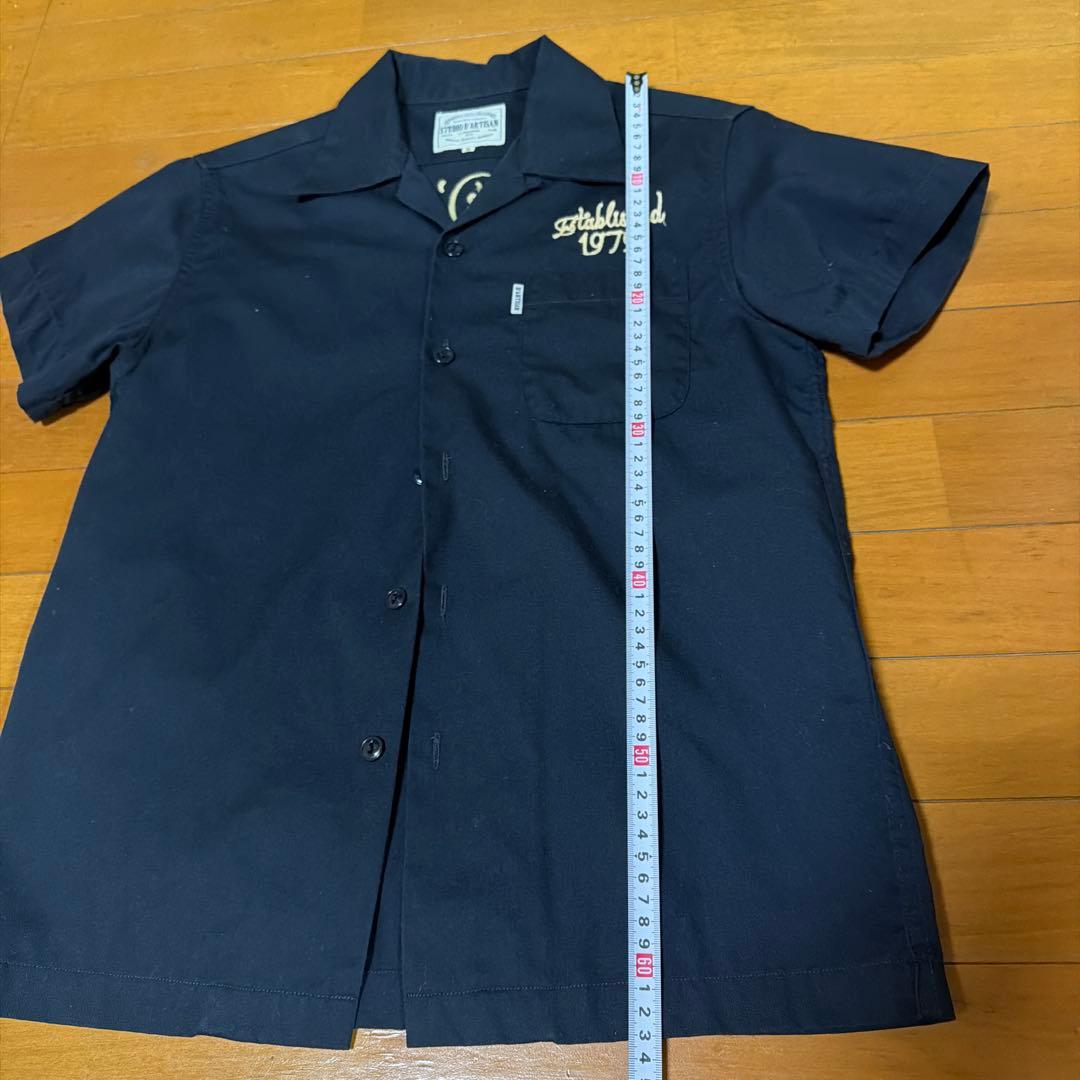 Studio D'artisan 刺繍ウェア ネイビー ボーリングシャツ