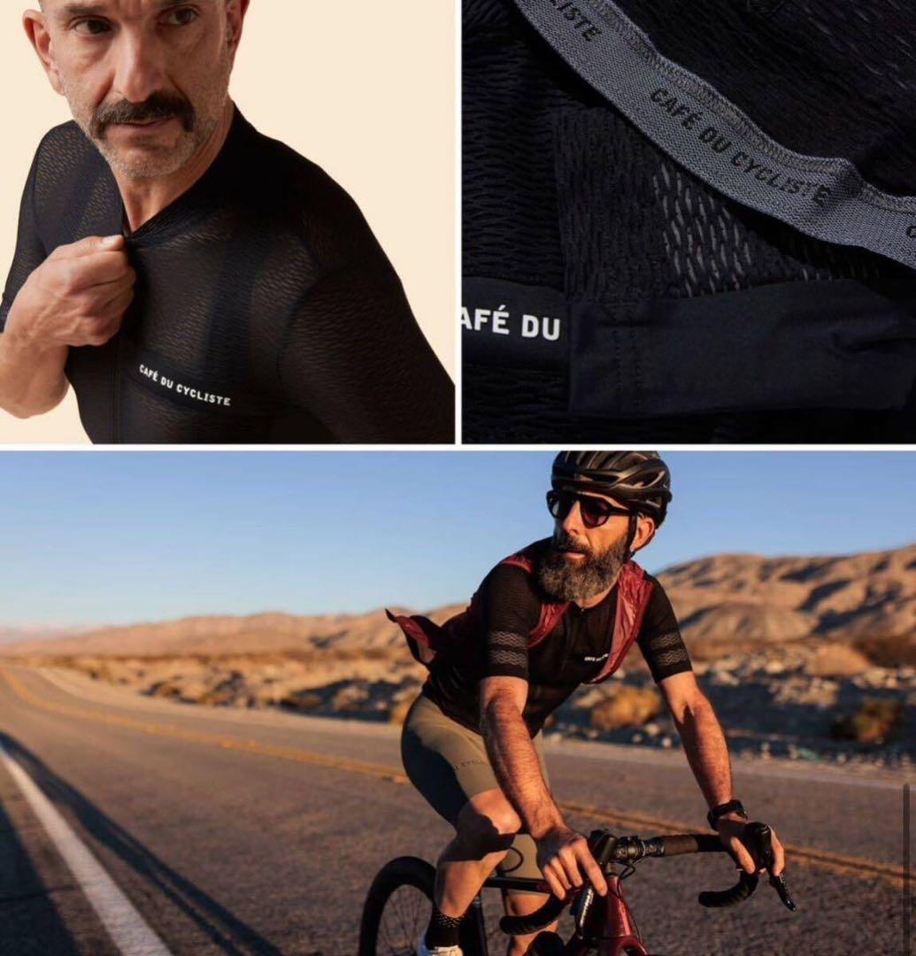 CAFÉ DU CYCLISTE サイクルジャージ 半袖 ブラック　クリステル