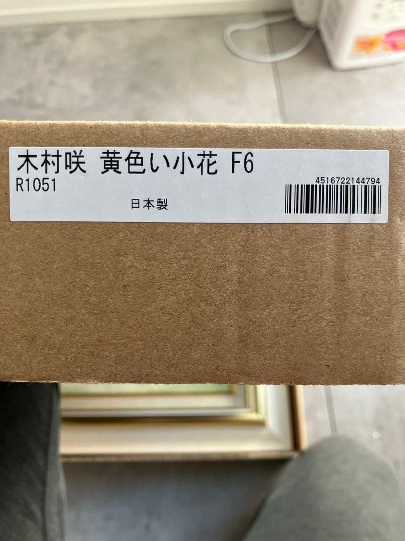 木村咲 黄色い小花 F6