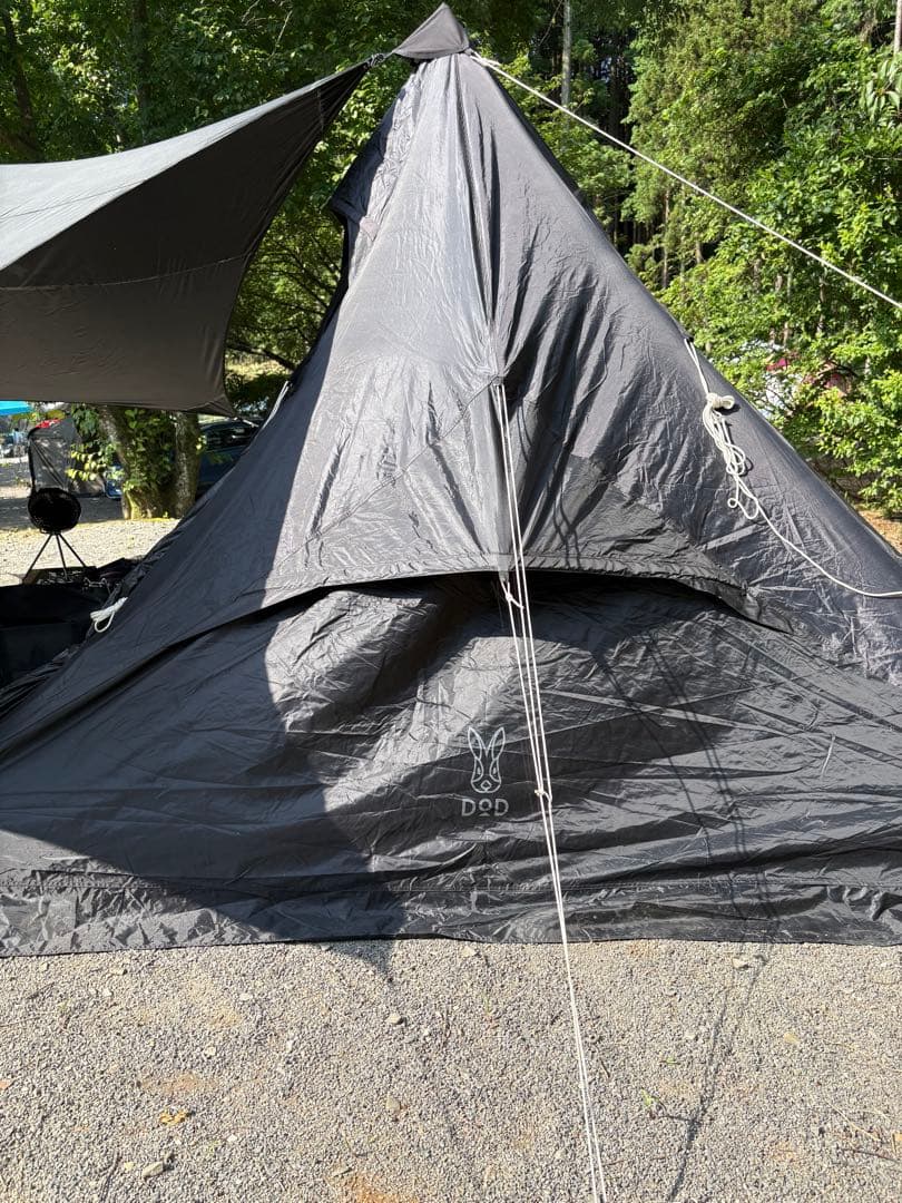 DOD ワンポールテントRX(M) 別売インナーテント付　ブラック