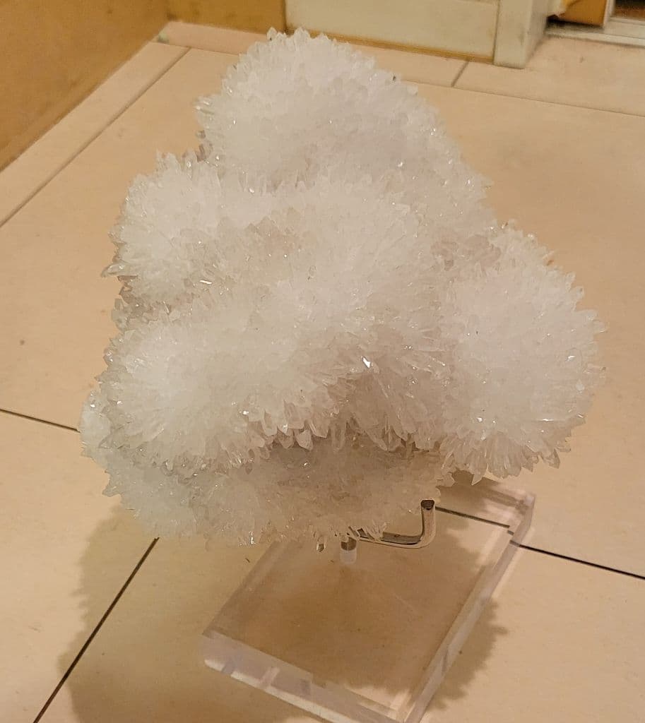 ♡もこもこ可愛い♡菊花水晶 極上クラスター 天然石 水晶クラスター