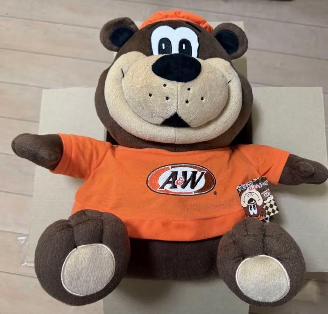 A&Wのマスコットぬいぐるみ 40cm 大きめサイズ タグ付け