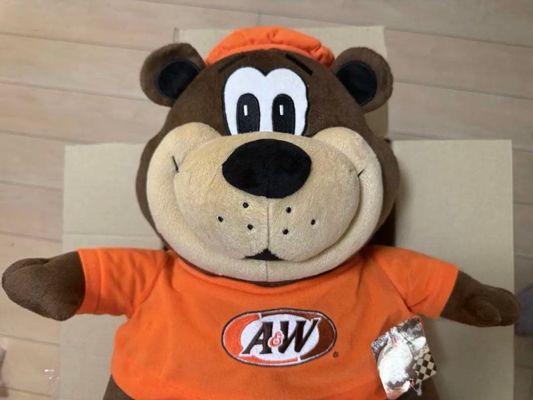 A&Wのマスコットぬいぐるみ 40cm 大きめサイズ タグ付け